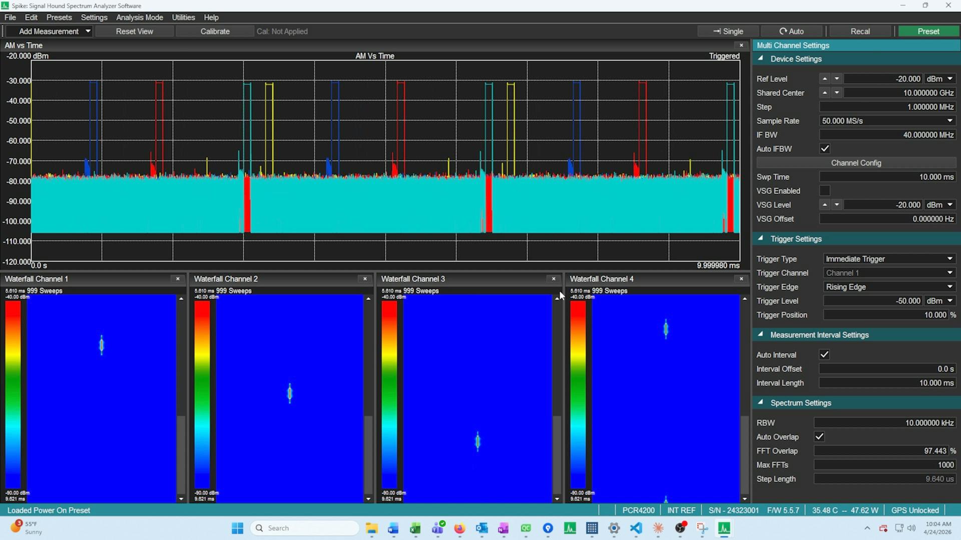 Spike Software Gains 4-Channel I/Q Analysis