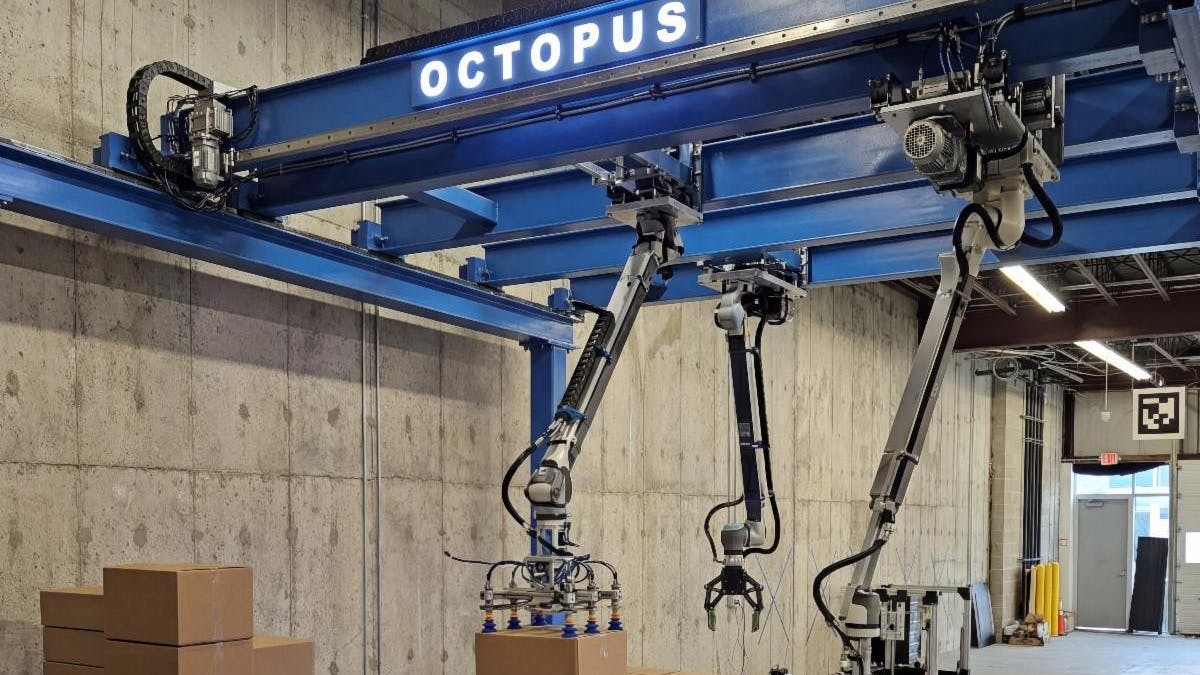 Octopus Overhead Picking Robot Handles Mixed Loads Without Floor Space