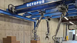 Octopus Overhead Picking Robot Handles Mixed Loads Without Floor Space Octopus Overhead Picking Robot Handles Mixed Loads Without Floor Space