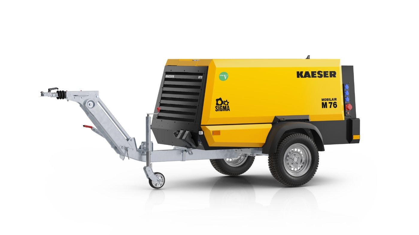MOBILAIR M76 Portable Compressor Offers Dual Pressure Ranges