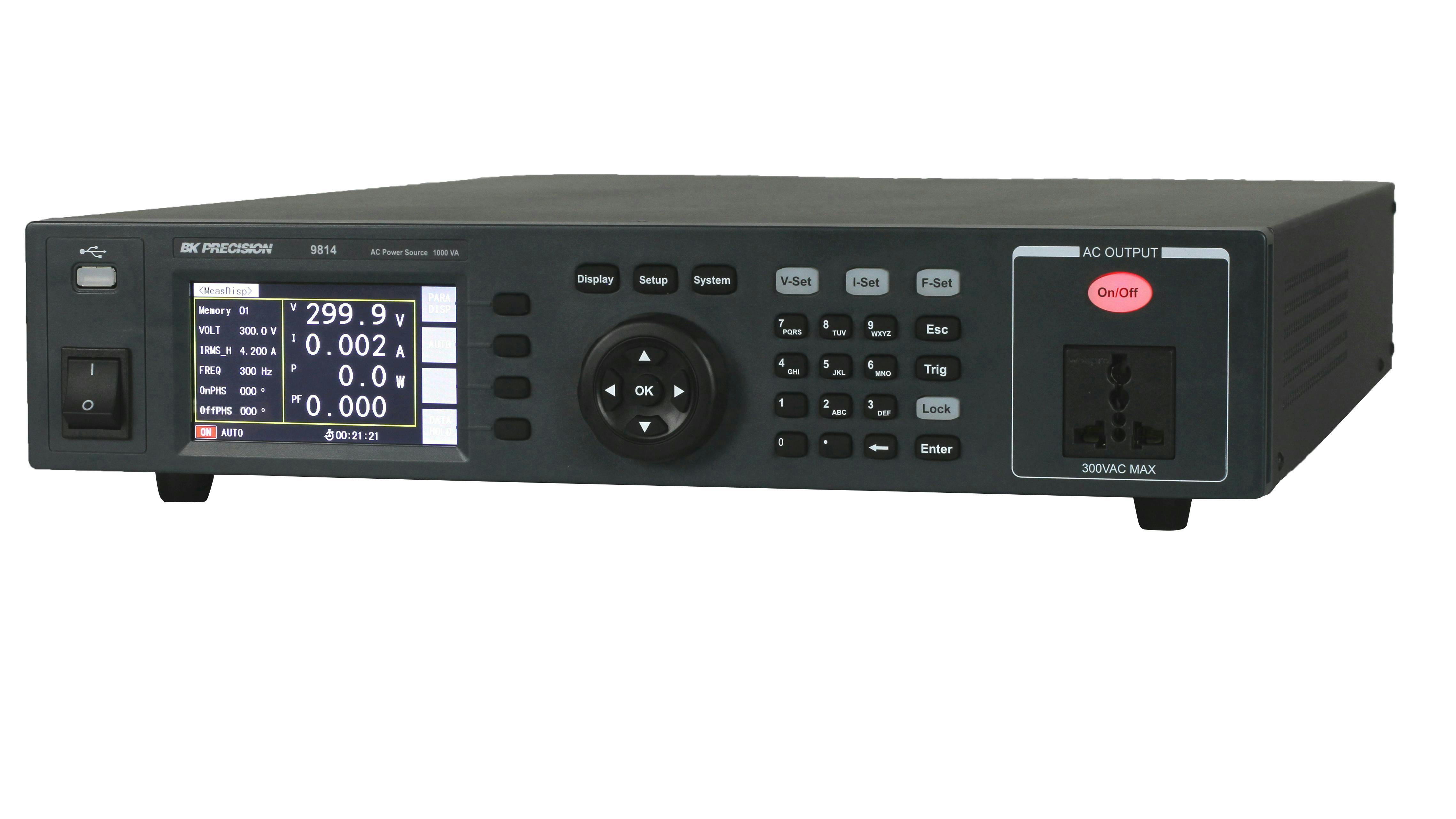9810 Series AC Power Sources Simulate Global Power Conditions up to 1000 VA