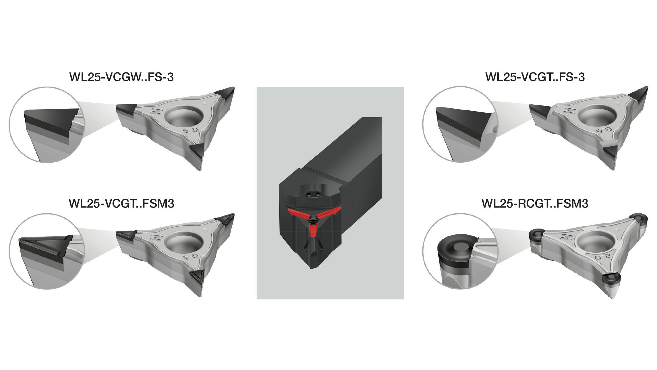 WL25 PCD Indexable Inserts Improve Copy Turning Stability
