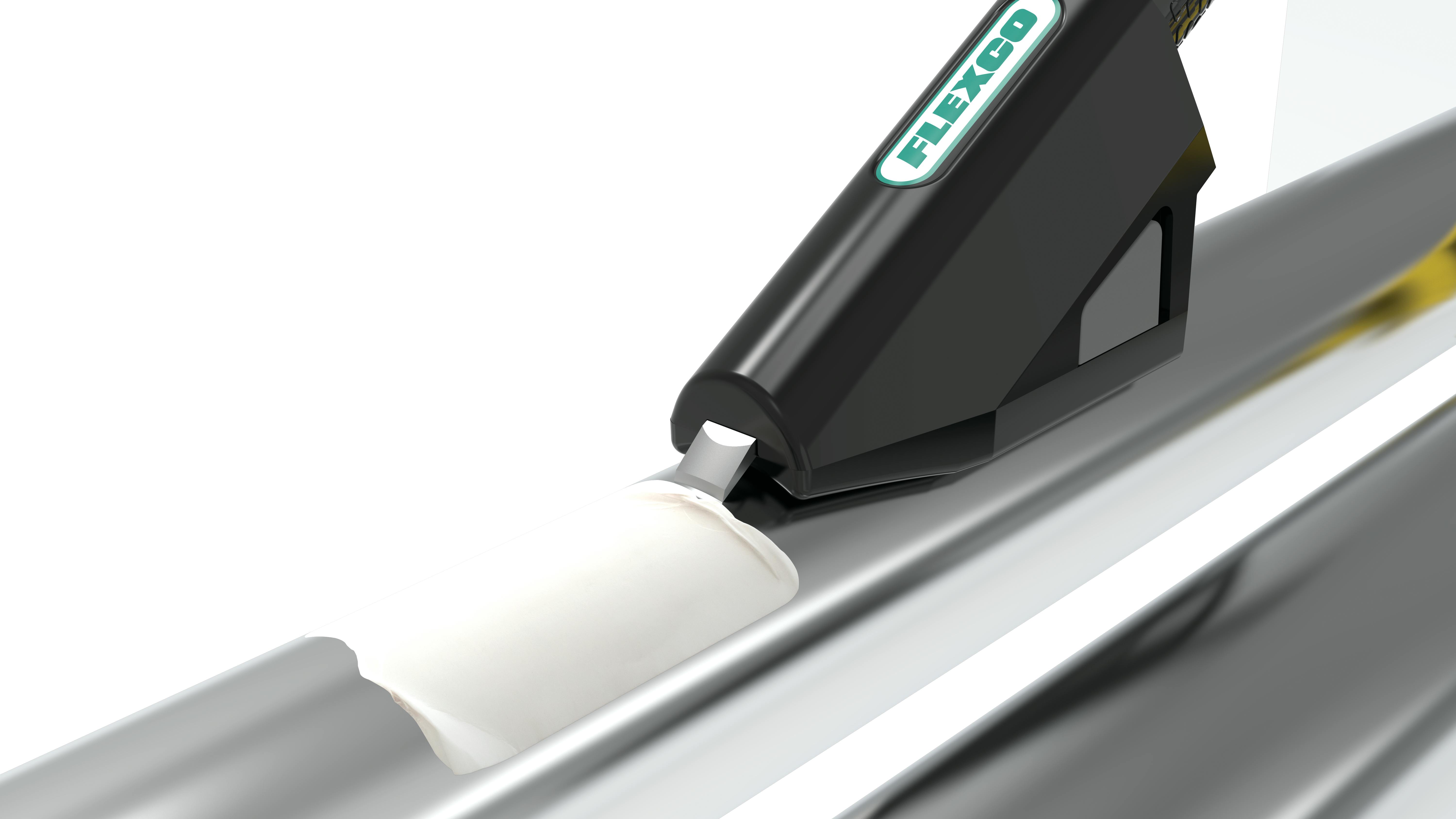 Roller Conveyor Scraper Tool Speeds Sticker Removal