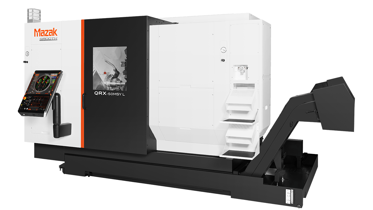 QRX-50MSY CNC Turning Center Speeds Small-Part Production