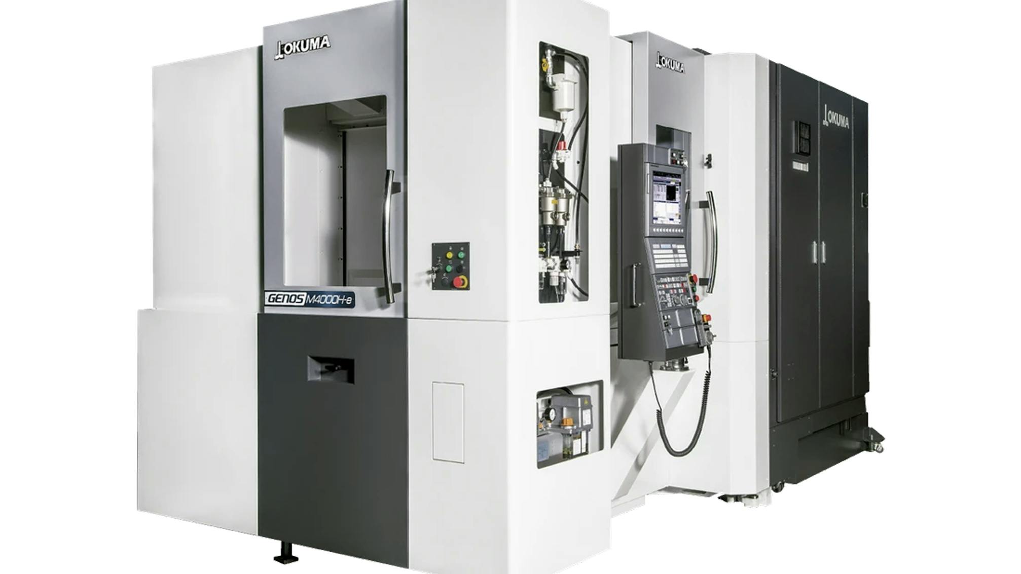 GENOS M4000H-e Horizontal Machining Center Holds 64 Tools
