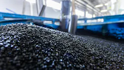 polymer for pipes, plastic close-up, raw material