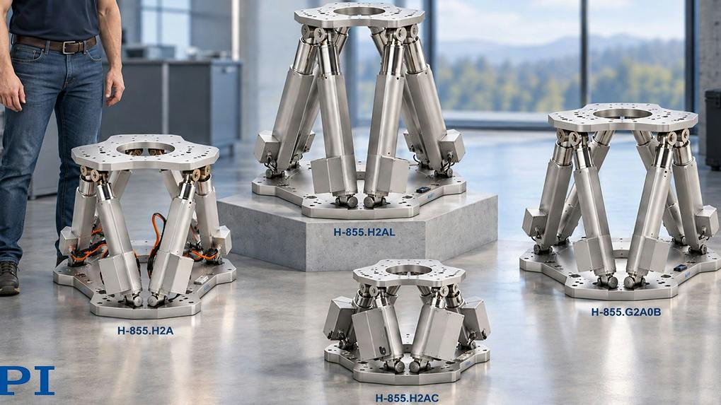 H-855 High-Load Hexapods Move Up to 1,100 lb in Six Axes | New ...