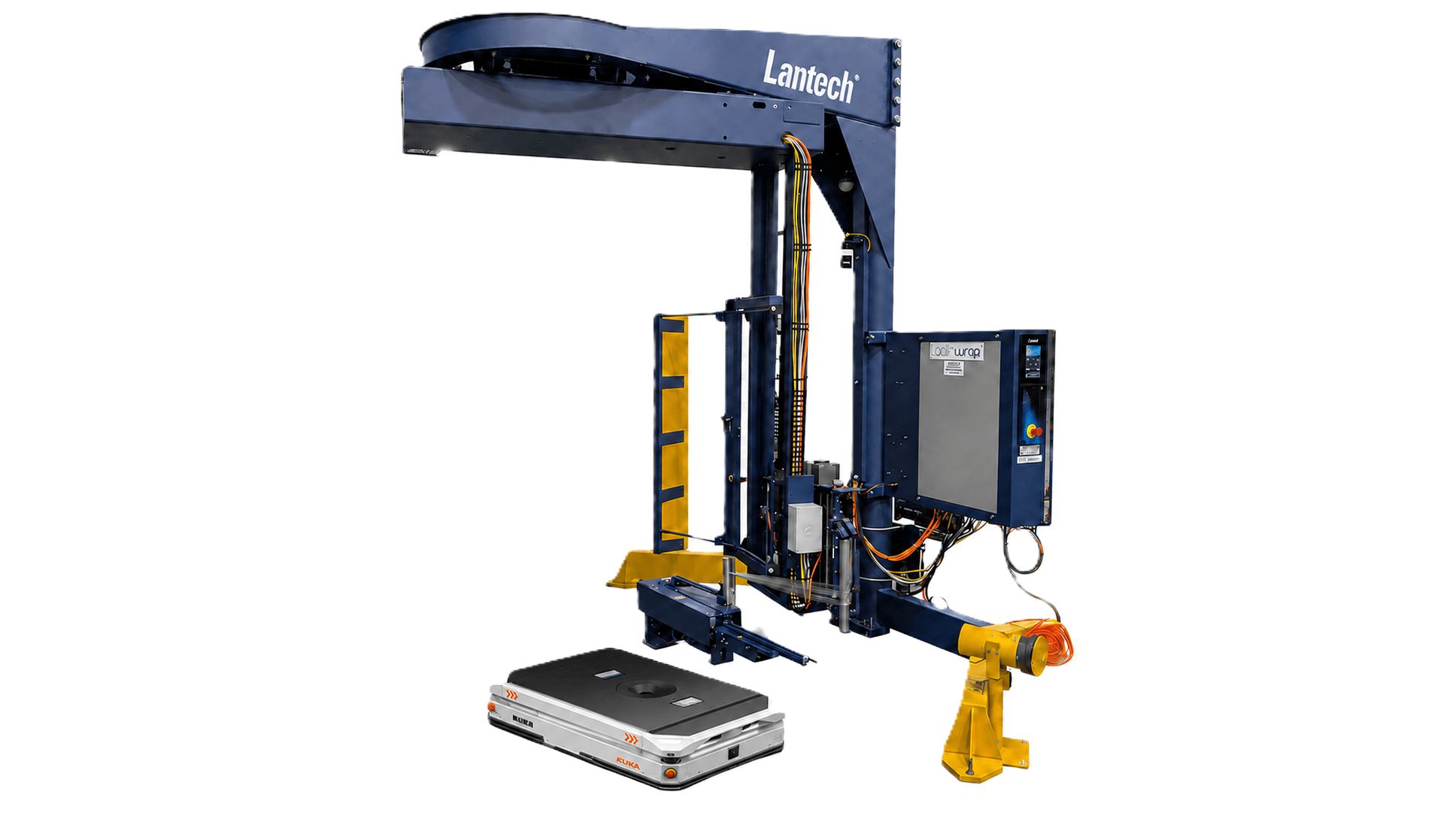 SL400AMR Stretch Wrapper Signals AMRs for Scheduled Pickups
