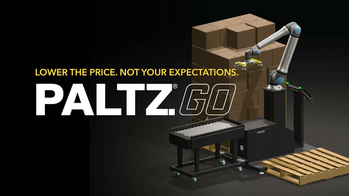 Plug &amp; Play PALTZ.GO Robotic Palletizer Runs on a Standard 120V Outlet