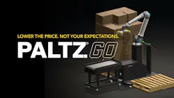Plug & Play PALTZ.GO Robotic Palletizer Runs on a Standard 120V Outlet